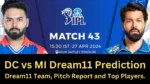 DC vs MI Dream11